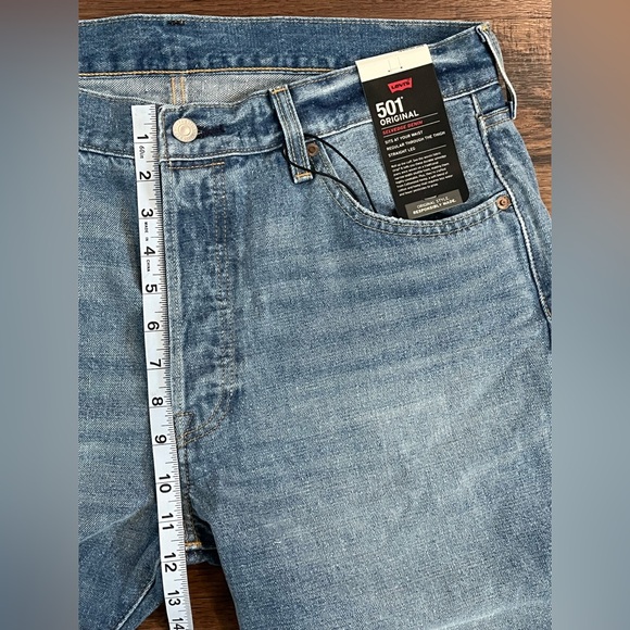 Levi’s Premium 501 Distressed Selvedge Jeans ‘Blue’ (size mens W36xL32) - Picture 5 of 14